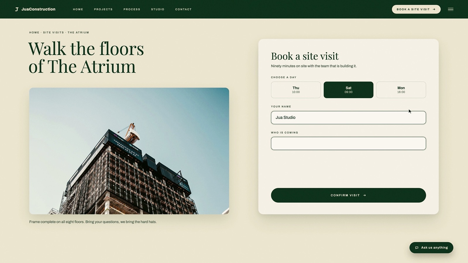 Walk the floors of The Atrium: book a site visit