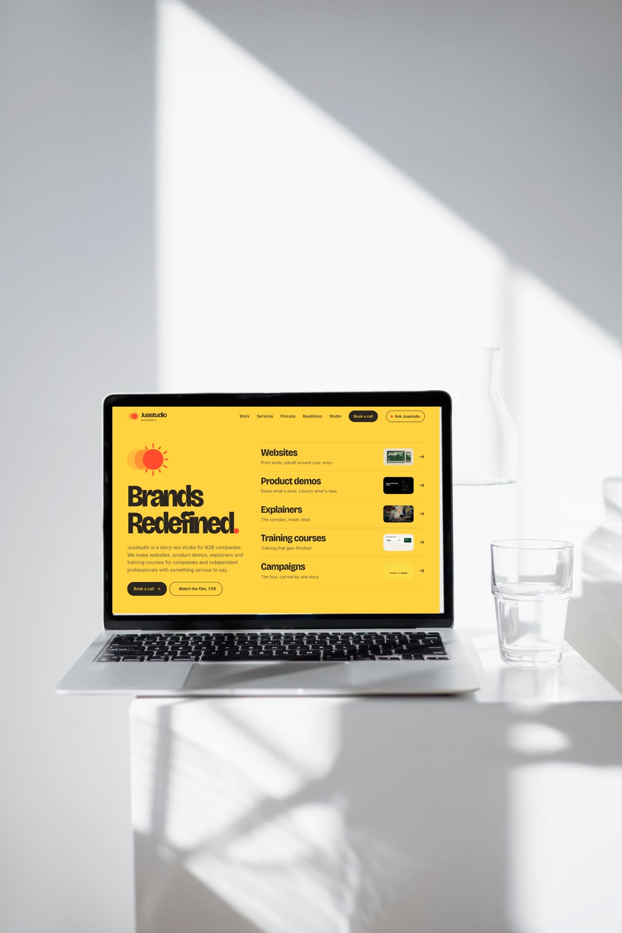 The website
