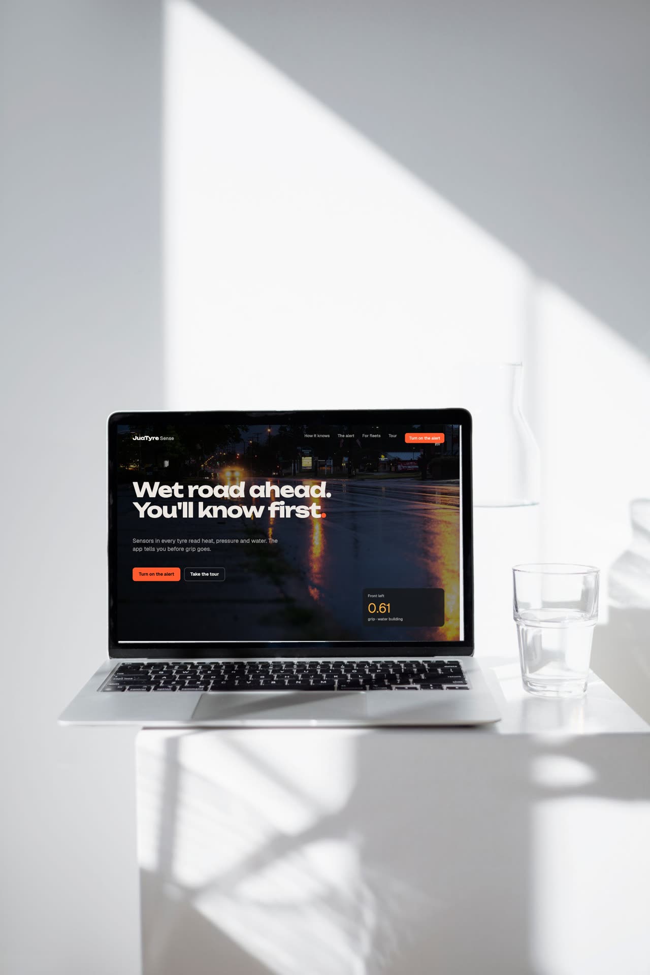 The landing page