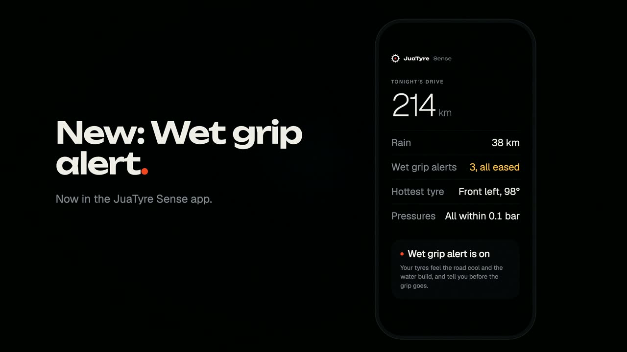 New: wet grip alert