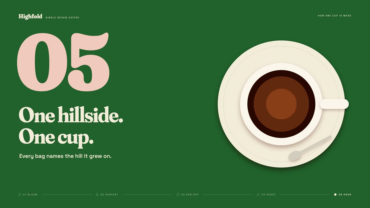 One hillside, one cup