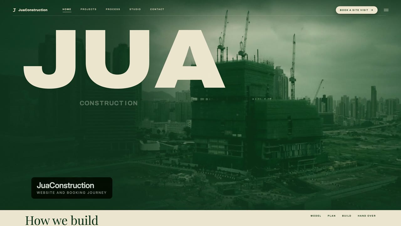 After: JuaConstruction, rebuilt around its story
